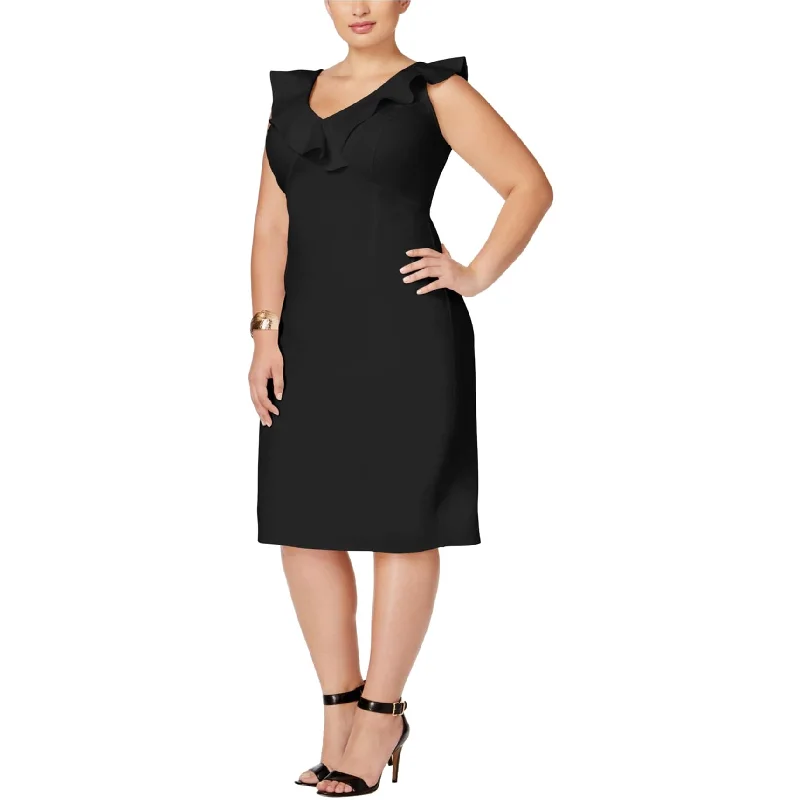 Stock Up and Save high-waisted dressLove Squared Womens Ruffled Sheath Dress