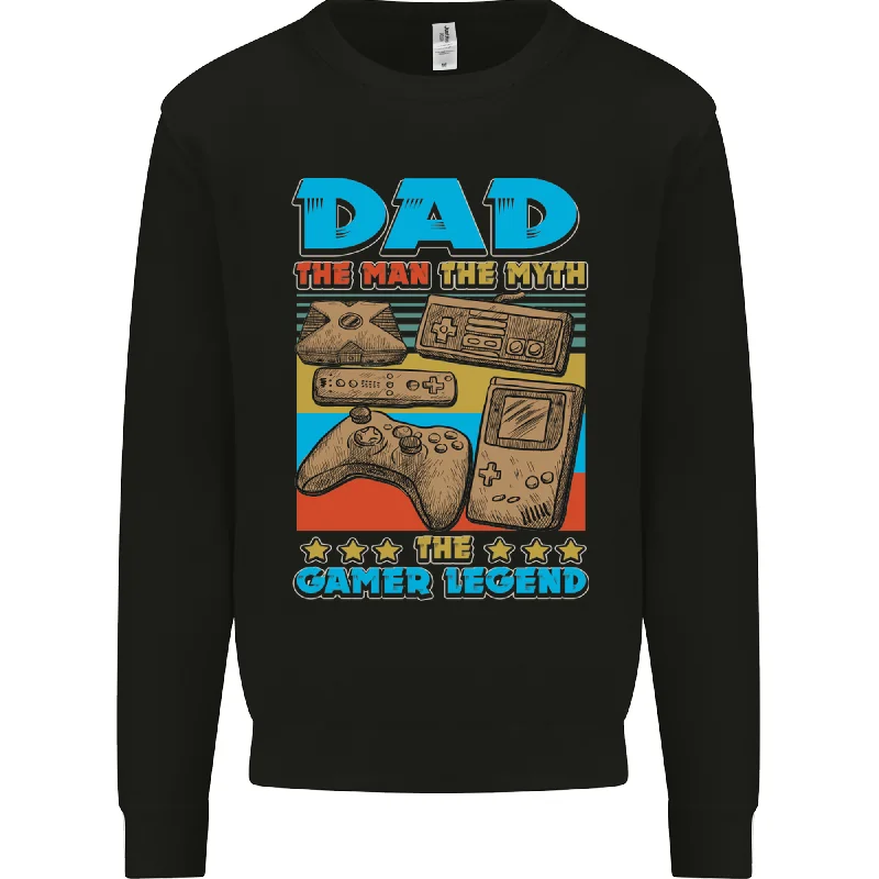 Lowest Price Dad Gamer Legend Fathers Day Gaming Funny Mens Sweatshirt Jumper