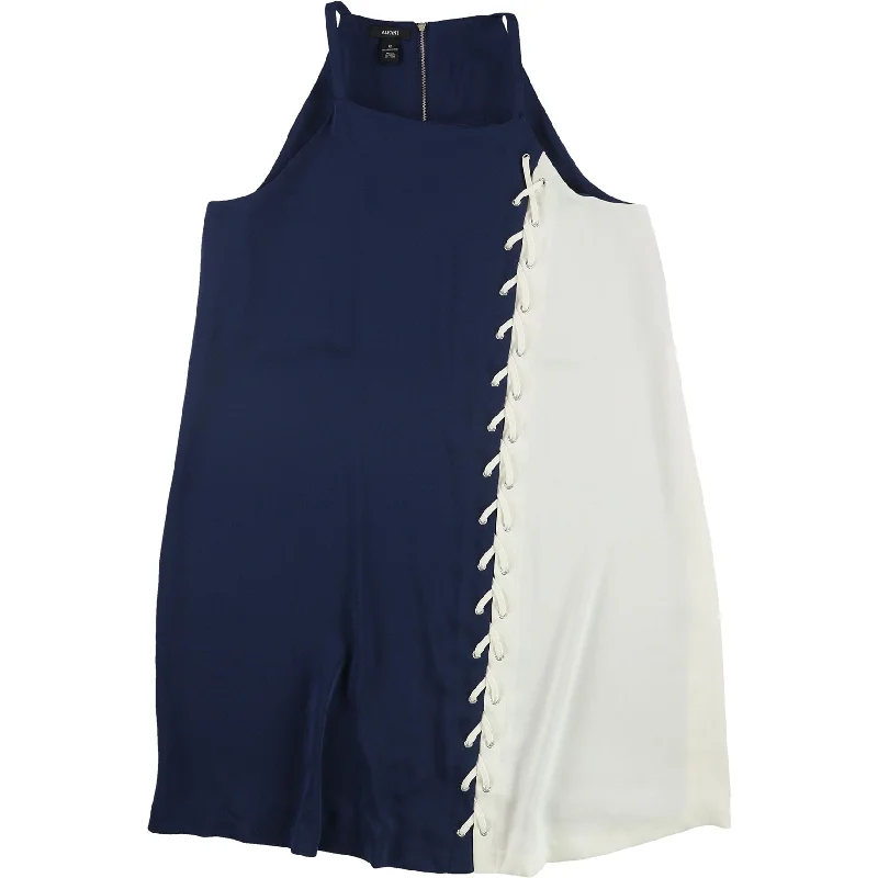 Markdowns sleek dressAlfani Womens Lace Up Shift Dress, Blue, 12