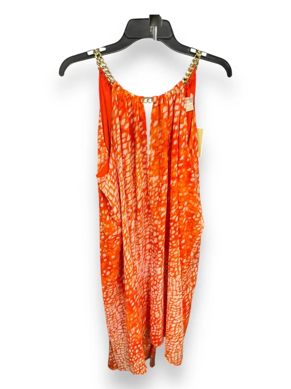 bohemian dressDress Casual Midi By Michael By Michael Kors In Orange, Size: 2x