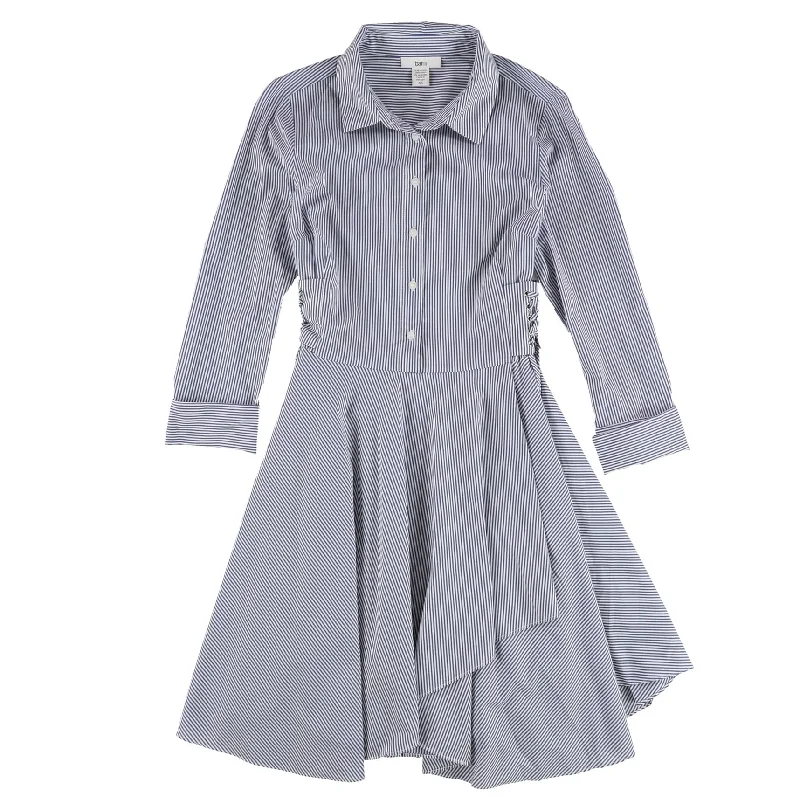 casual knit dressBar Iii Womens Flounce Shirt Dress