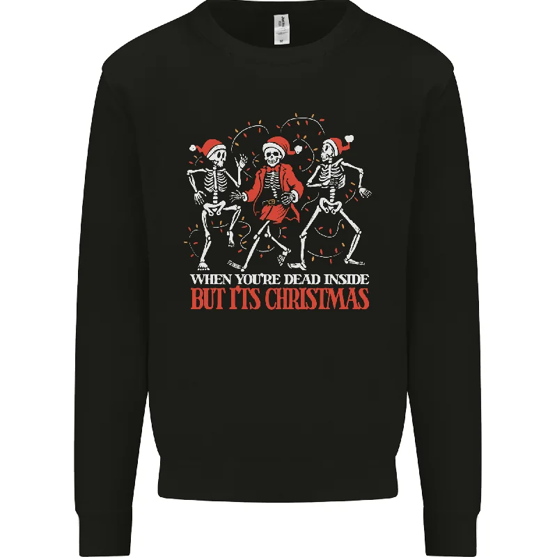 Get It Before It’s Gone Dead Inside But Its Christmas Anti Xmas Mens Sweatshirt Jumper