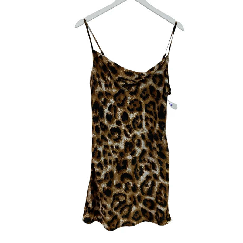 Overstock comfy dressDress Casual Short By Forever 21 In Animal Print, Size: M
