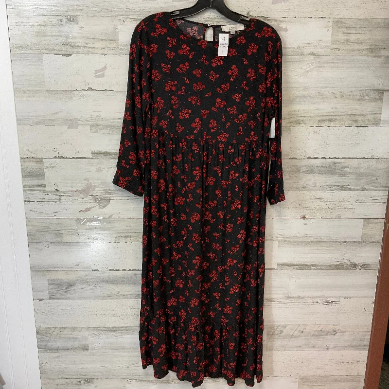 Savings Galore satin dressDress Casual Maxi By Loft In Black, Size: S