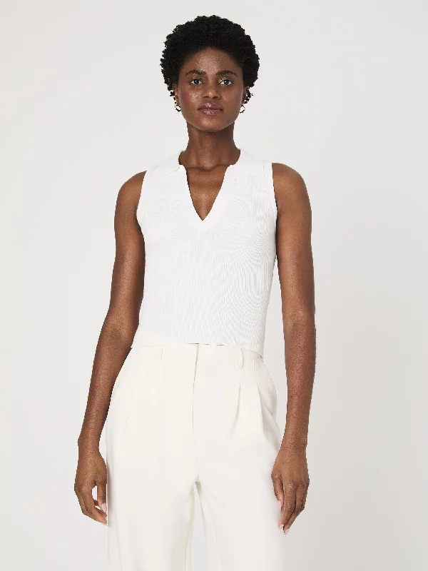 Limited Availability Mozza V Neck Sleeveless Sweater