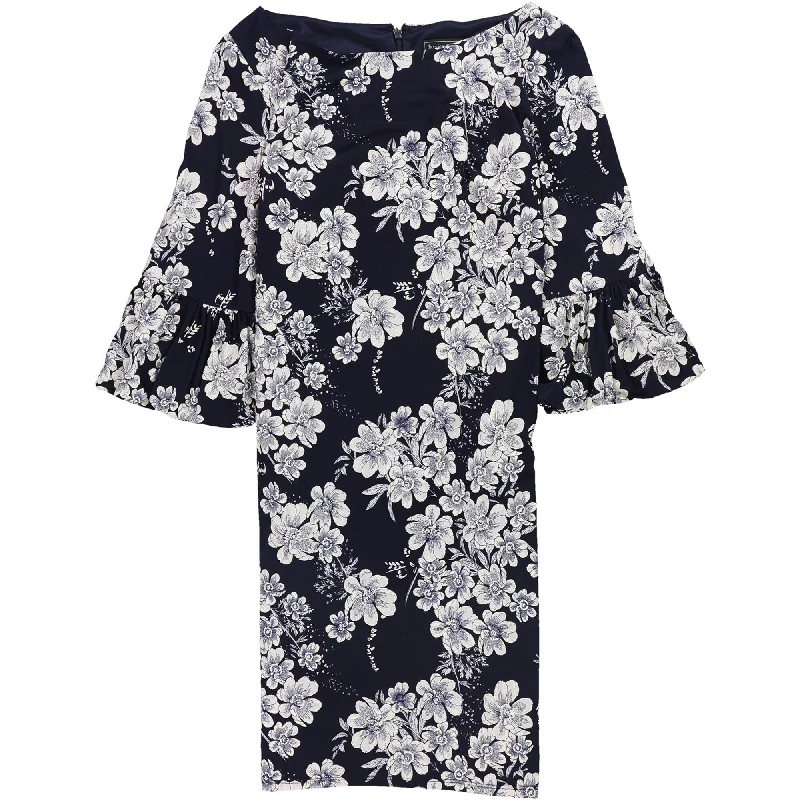 Limited Time boho dressJessica Howard Womens Floral Midi Dress, Blue, 14