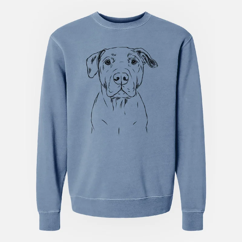 YEAR-End Sale Bare Kadin the Pitbull - Unisex Pigment Dyed Crew Sweatshirt