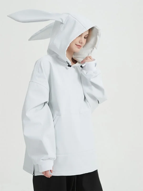 Big Savings Doorek Unisex Cute Bunny Rabbit Snow Hoodie - Long Ears Decoration