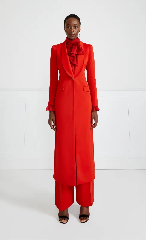Deep Discounts sleek jacketOaklee Coat - Poppy Red