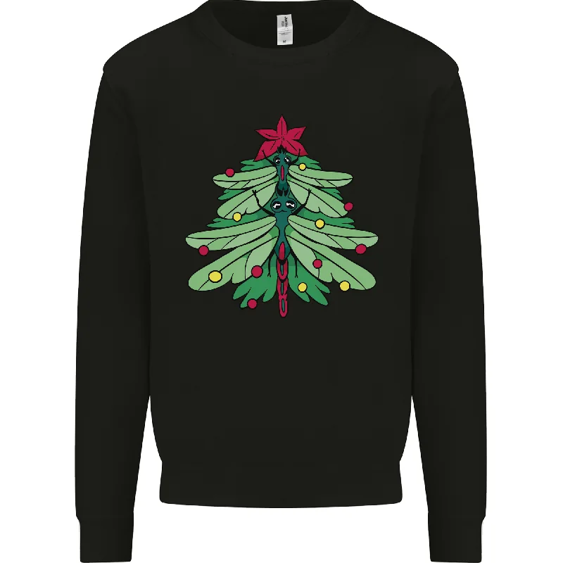 Today Only Christmas Dragonfly Xmas Tree Mens Sweatshirt Jumper