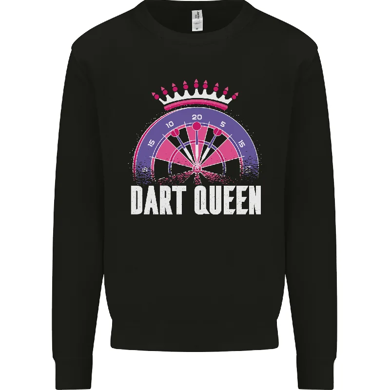 Steals and Deals Darts Queen Funny Mens Sweatshirt Jumper