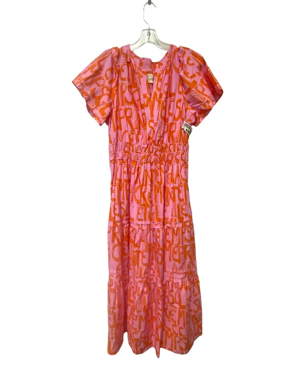 Limited Availability romantic dressDress Casual Maxi By Anthropologie In Orange & Pink, Size: L Limited Availability romantic dressDress Casual Maxi By Anthropologie In Orange & Pink, Size: L