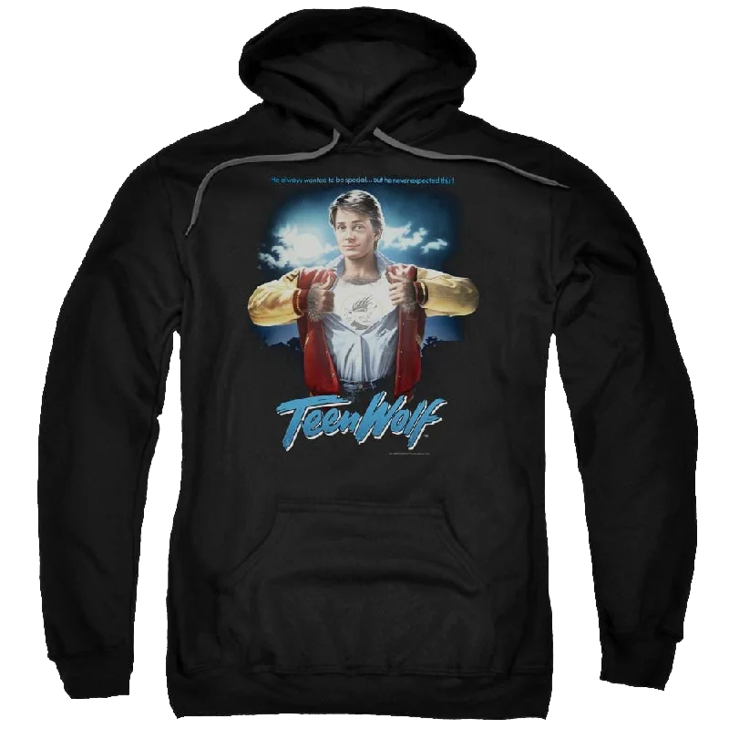 Midnight Madness chic pullover hoodieTeen Wolf Poster Pullover Hoodie