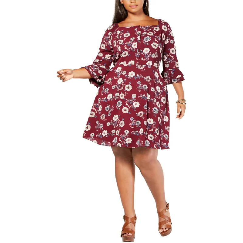 Special Price velvet dressMonteau Womens Bell Sleeve A-Line Dress
