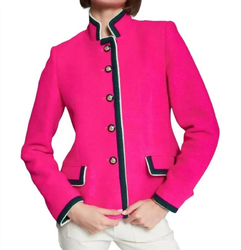 Dorethea Jacket In Hot Pink