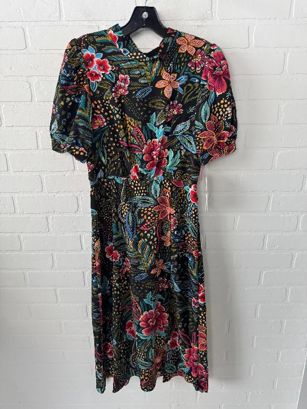 Price Reduction casual evening dressDress Casual Midi By JULIA JORDAN In Black & Green, Size: Xs Price Reduction casual evening dressDress Casual Midi By JULIA JORDAN In Black & Green, Size: Xs