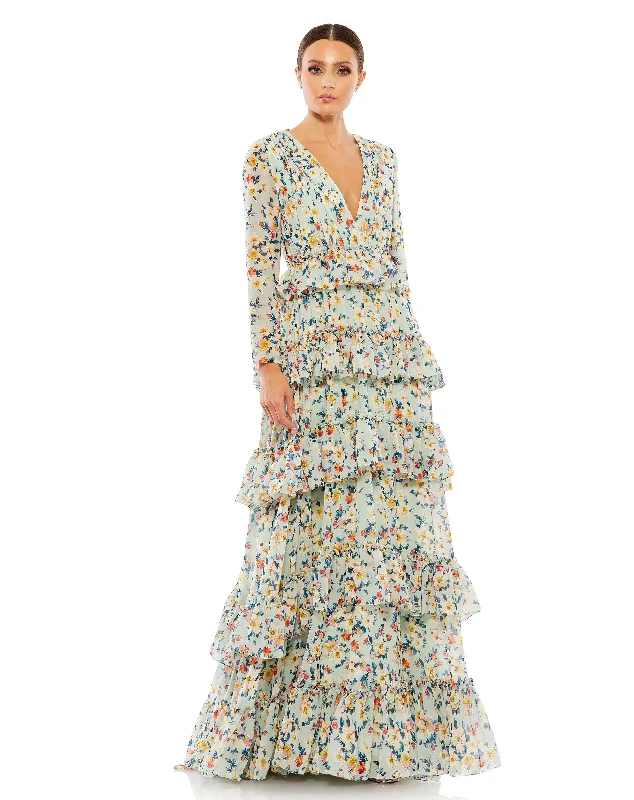 Final Clearance summer floral dressMac Duggal 55664 Dress