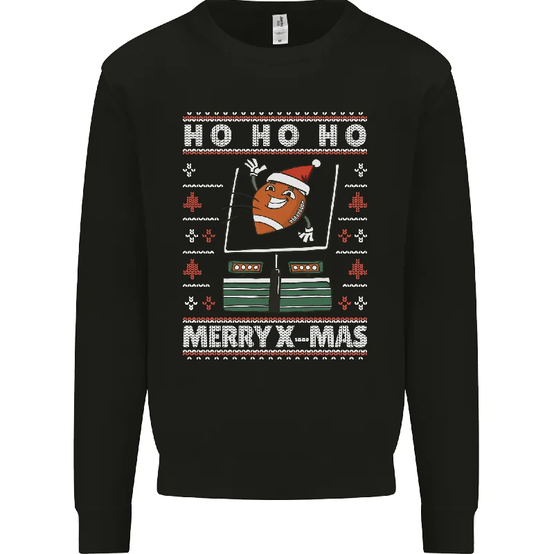 Quick Sale Christmas American Football Xmas Mens Sweatshirt Jumper