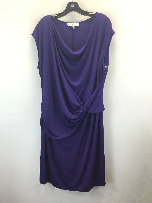 Hurry In fitted dressDress Work By Jones Studio In Purple, Size: 2x