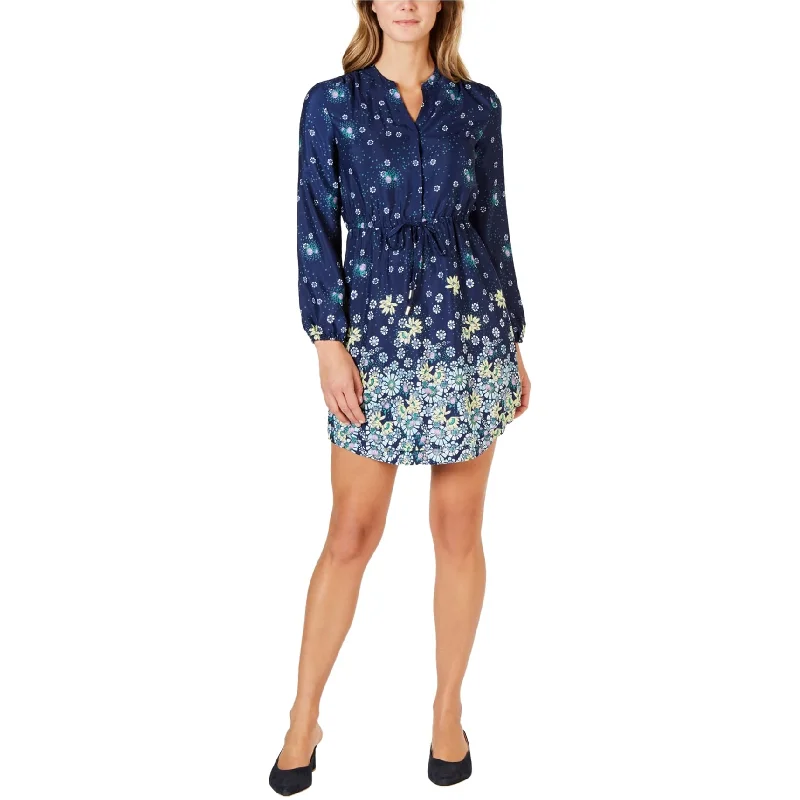 Extra Savings bohemian dressmaison Jules Womens Floral Split Neck Mini Dress, Blue, Medium Extra Savings bohemian dressmaison Jules Womens Floral Split Neck Mini Dress, Blue, Medium