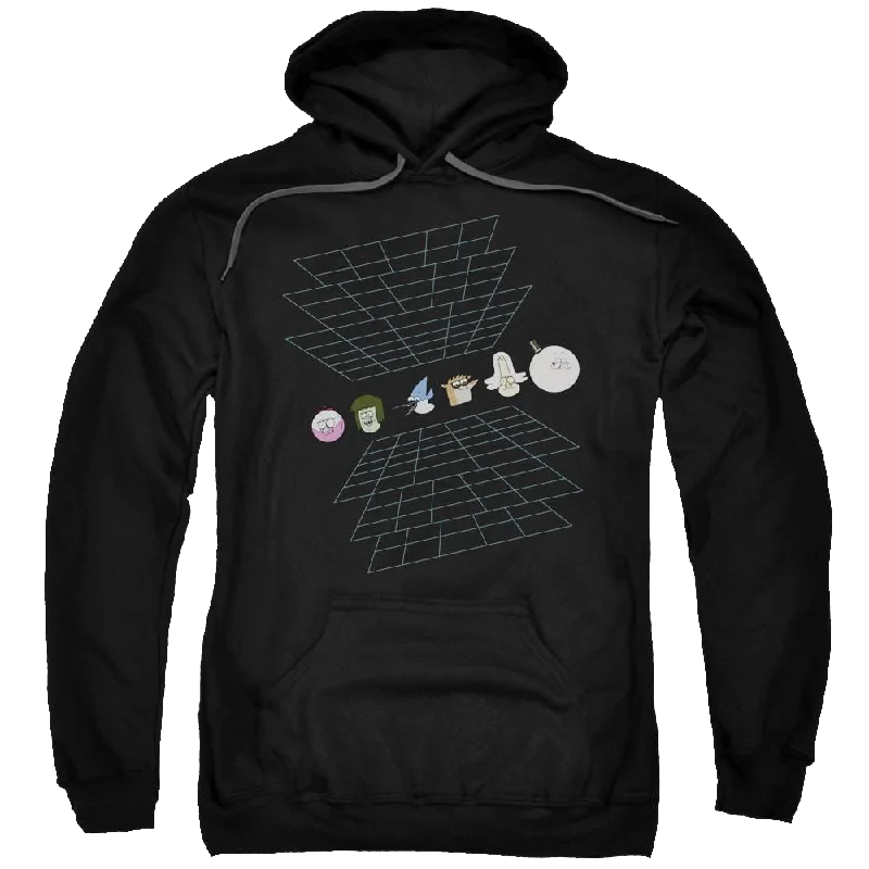 Don't Wait fleece hoodieRegular Show Regular Grid Pullover Hoodie