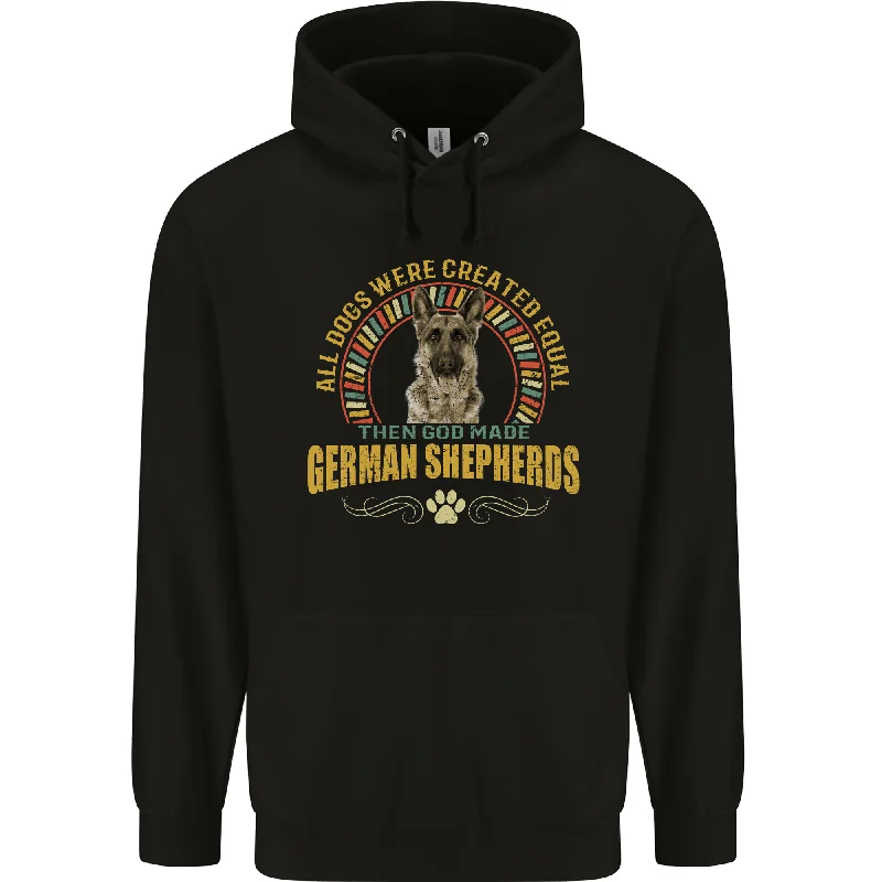 premium hoodieA German Shepherd Dog Mens 80% Cotton Hoodie