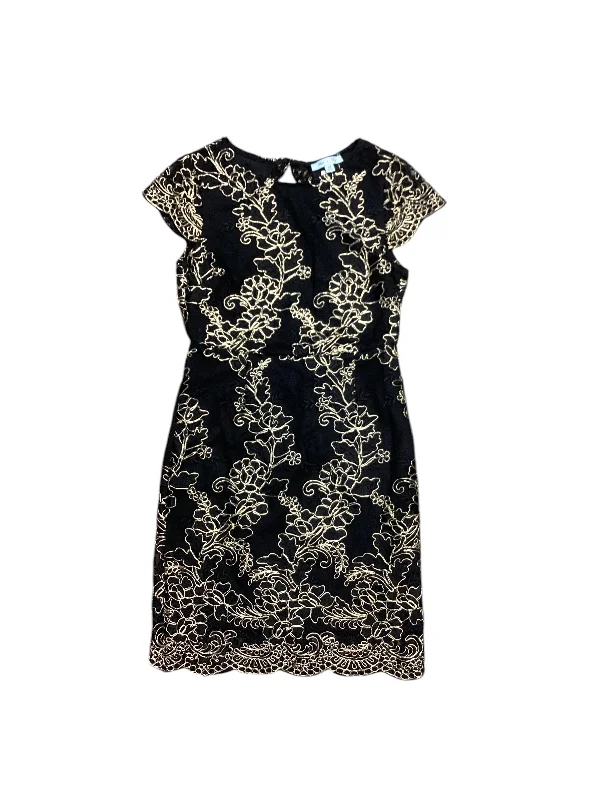 Can't Miss velvet dressDress Party Short By She + Sky In Black & Gold, Size: M