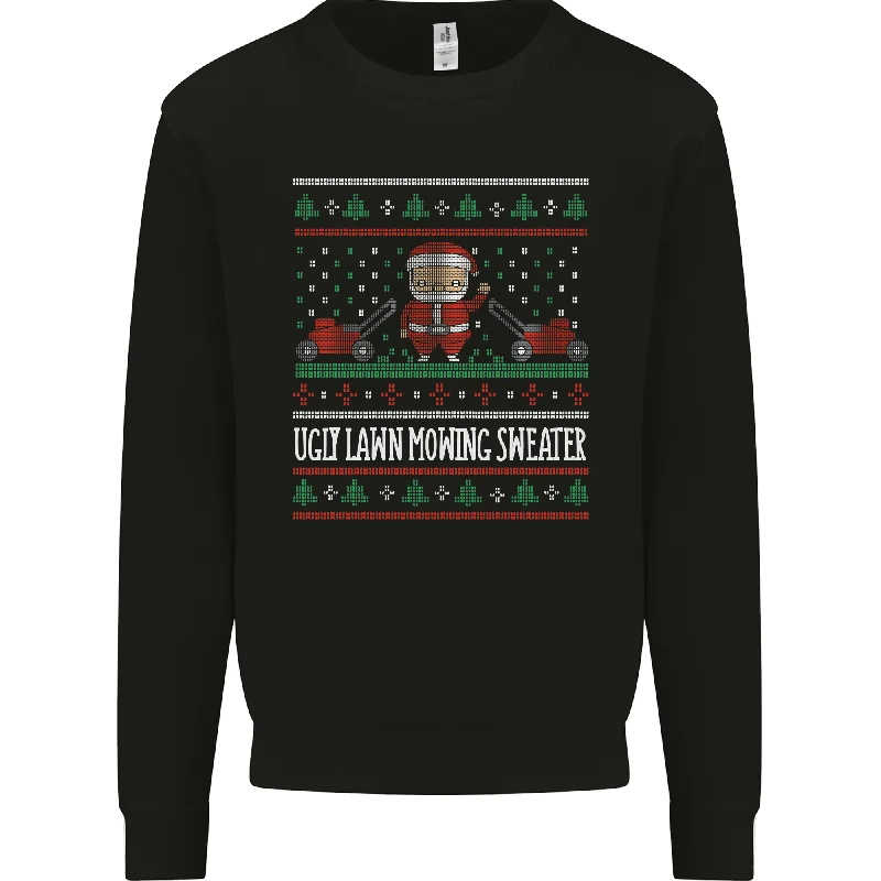 Hurry In Christmas Lawnmower Funny Gardener Xmas Mens Sweatshirt Jumper