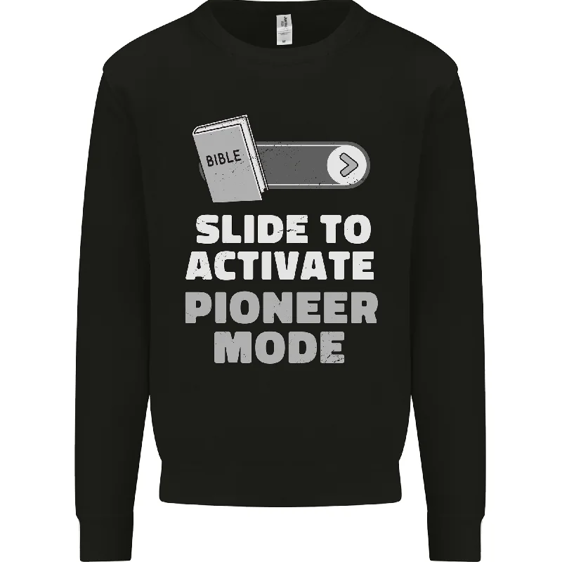 Deep Discounts Christian Pioneer Mode Funny Christianity Mens Sweatshirt Jumper