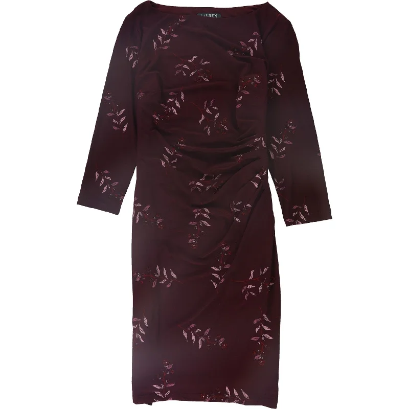 Limited Stock silk dressRalph Lauren Womens Victorina Bodycon Dress, Red, Medium
