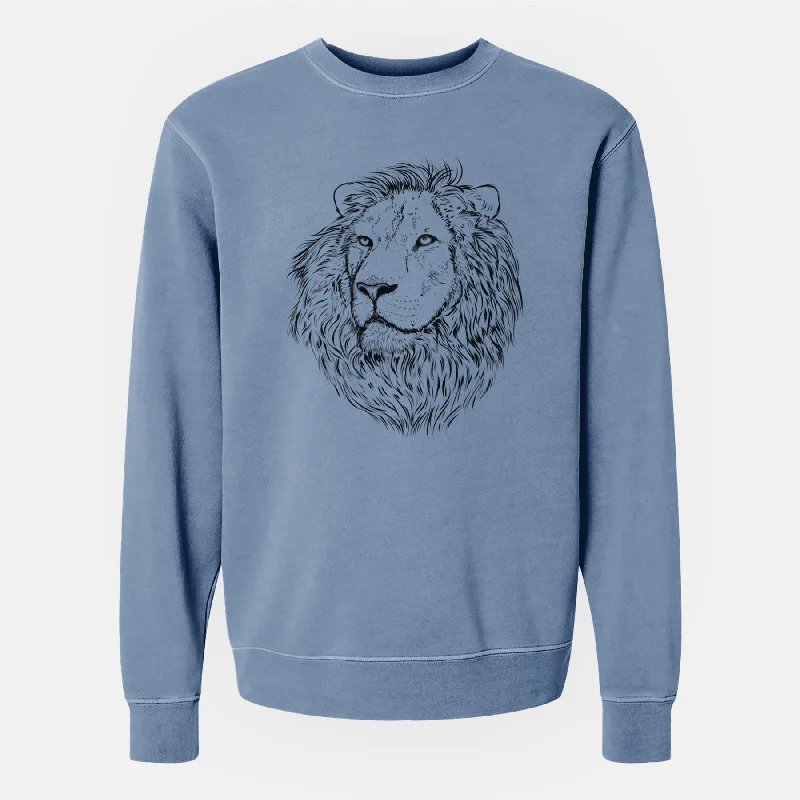 Must-Have Deals Bare Lenny the Lion - Unisex Pigment Dyed Crew Sweatshirt