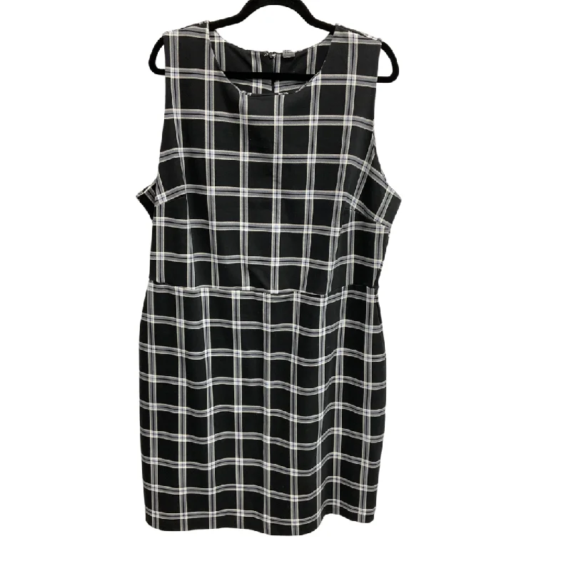 comfy dressDress Casual Short By Old Navy In Plaid Pattern, Size: Xxl