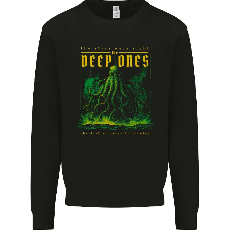 Now or Never Deep Ones Cthulhu Kraken Octopus Mens Sweatshirt Jumper
