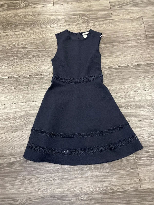 classic fit-and-flare dressDress Casual Short By H&m In Blue, Size: Xs