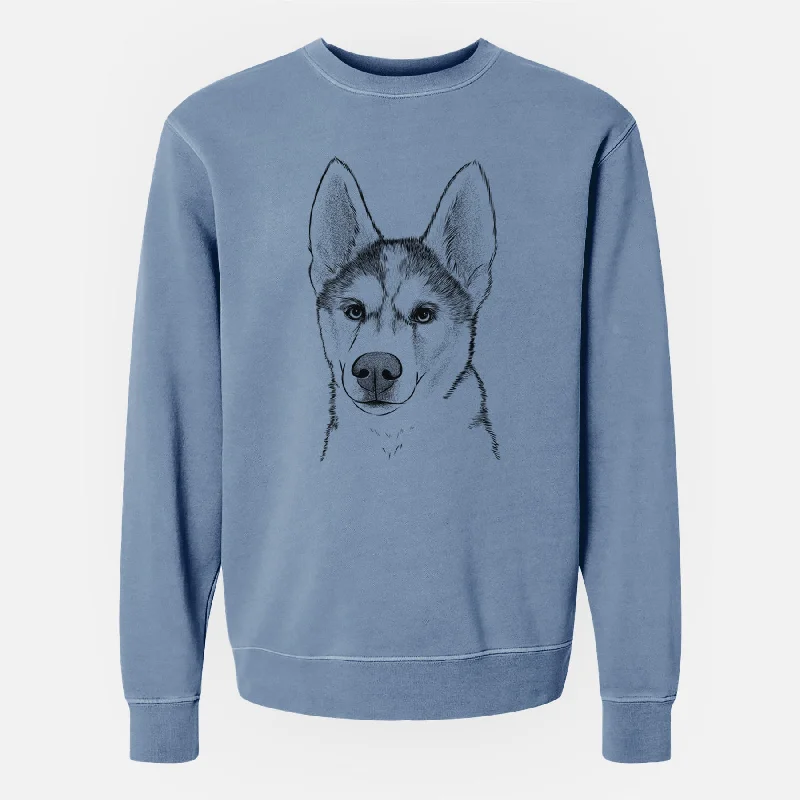 Low Prices Bare Odin the Siberian Husky - Unisex Pigment Dyed Crew Sweatshirt