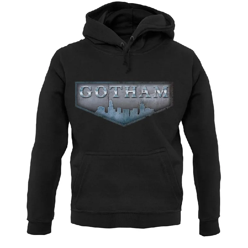 cozy pullover hoodieGotham City Scape Unisex Hoodie