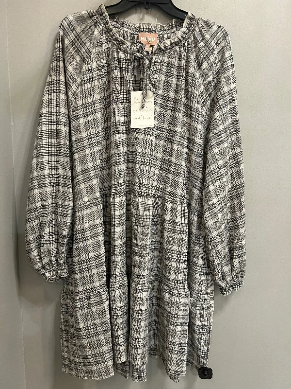 Final Clearance trendy mini dressDress Casual Short By Show Me Your Mumu In Black & White, Size: 1x Final Clearance trendy mini dressDress Casual Short By Show Me Your Mumu In Black & White, Size: 1x