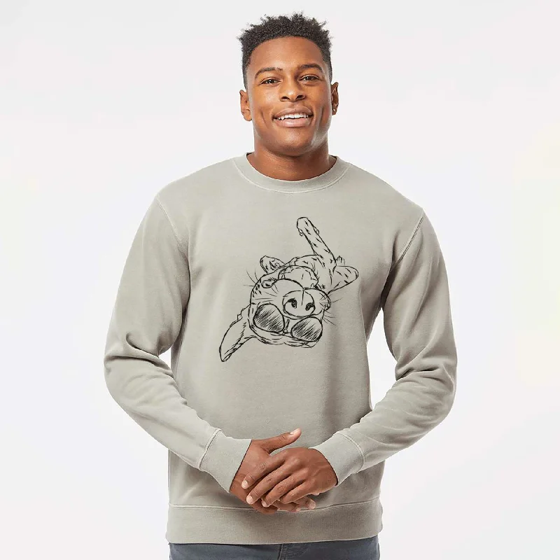 New Deals Aviator Goose the Mixed Breed - Unisex Pigment Dyed Crew Sweatshirt