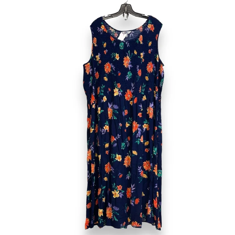 Deal Zone A-line dressDress Casual Maxi By Croft And Barrow O In Floral, Size: 2x