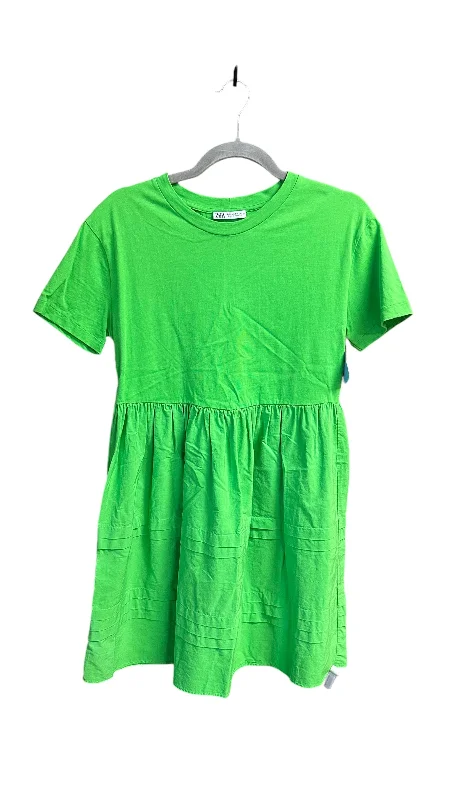 Special Promotion casual day dressDress Casual Short By Zara In Green, Size: S
