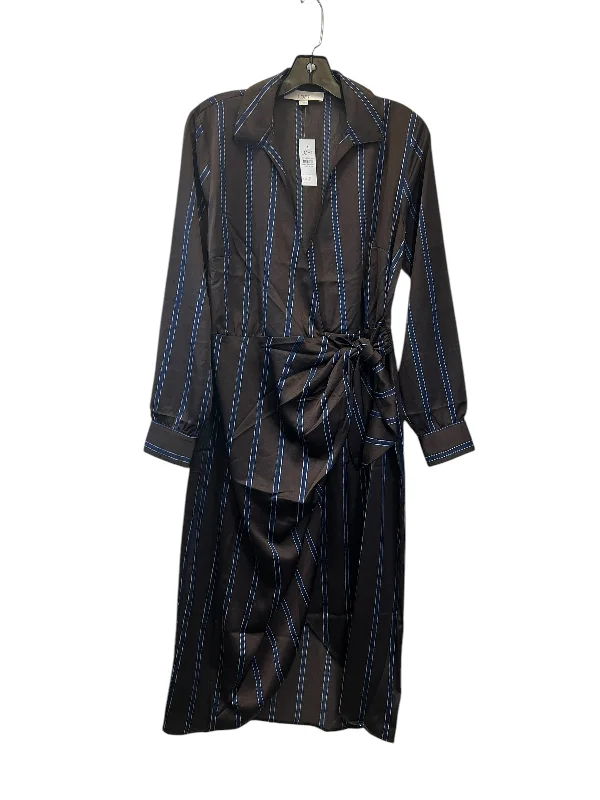 Price Break chic shift dressDress Casual Maxi By Loft In Blue & Brown, Size: S