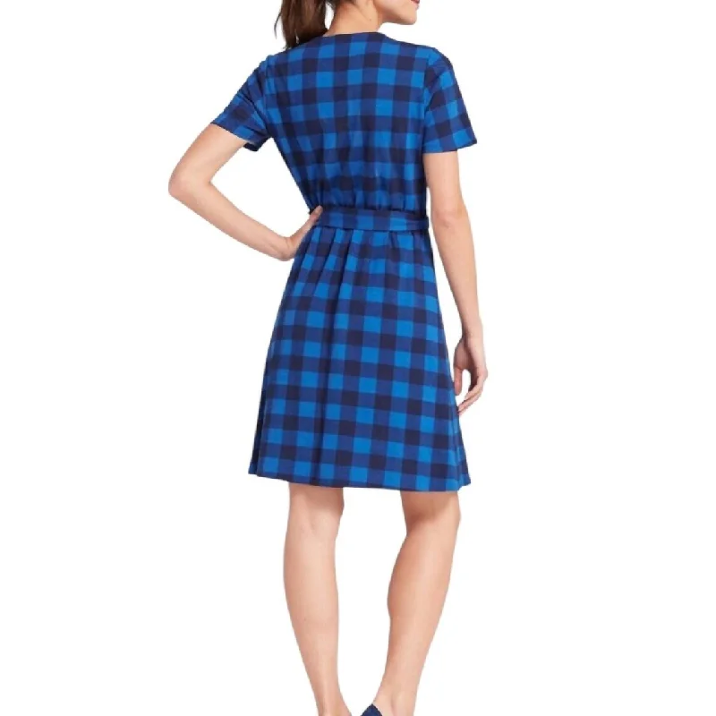 chic wrap dressDraper James - Buffalo Plaid Wrap Dress