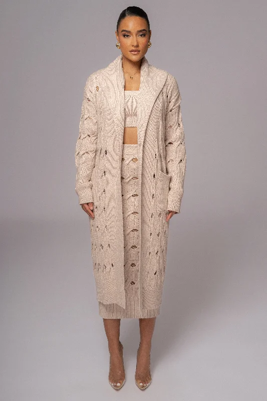 Fantastic Offers insulated trench coatBeige Brixton Knit Cardigan
