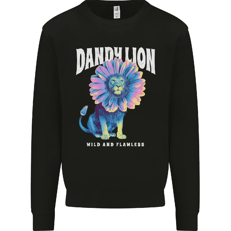 Extra Savings Dandylion Funny Lion Mens Sweatshirt Jumper