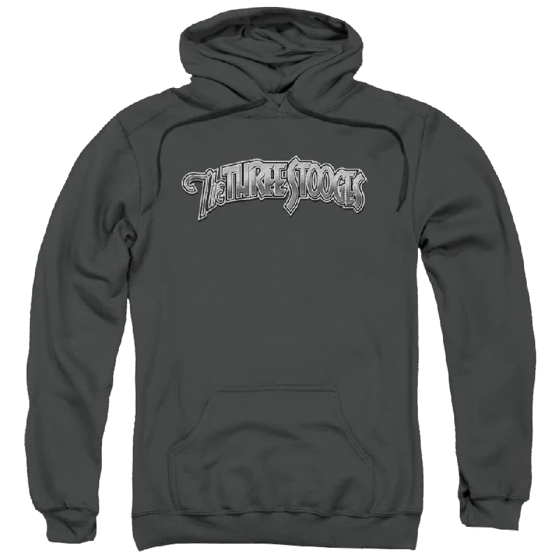 Final Sale relaxed fit hoodieThe Three Stooges Metallic Logo Pullover Hoodie