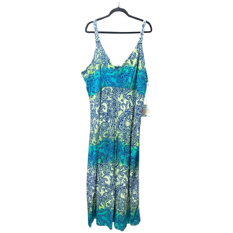 Daily Specials pleated dressDress Casual Maxi By Clothes Mentor In Green & Yellow, Size: 22 Daily Specials pleated dressDress Casual Maxi By Clothes Mentor In Green & Yellow, Size: 22