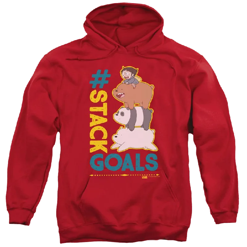 Loyalty Reward casual zip-up sweatshirtWe Bare Bears Stack Goals Pullover Hoodie