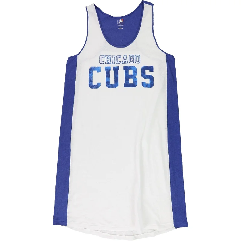Special Price sleeveless dressG-III Sports Womens Chicago Cubs Graphic Tank Dress, White, Medium