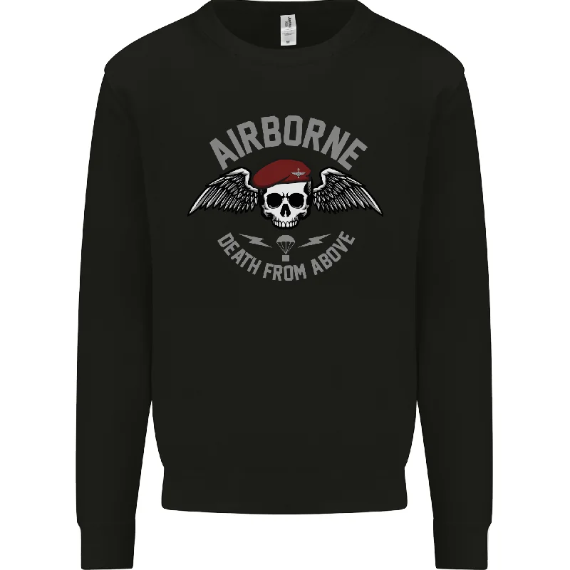 Amazing Deals Death From Above Para 1 2 4 Parachute Regiment Mens Sweatshirt Jumper