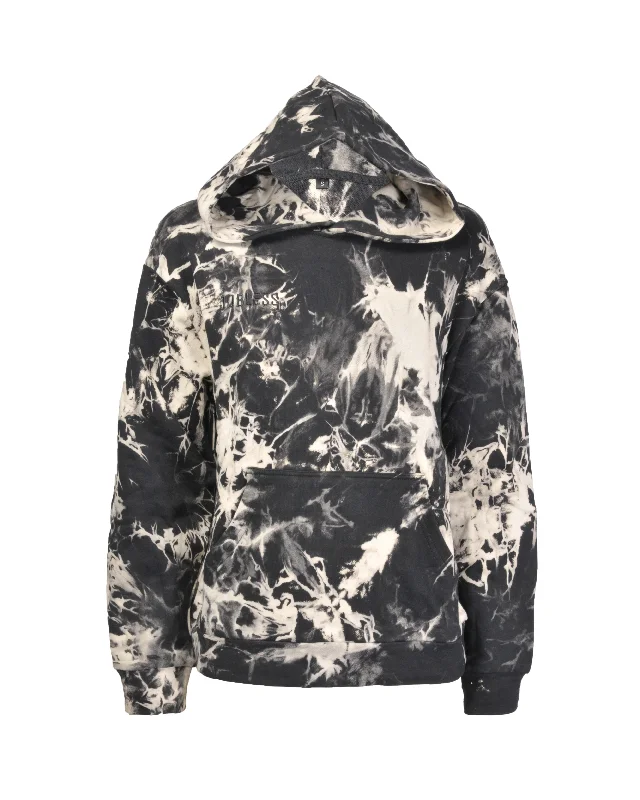 Buy Now Black and White Tie Dye Hoodie
